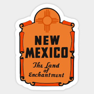 New Mexico Flag Pennant Sticker